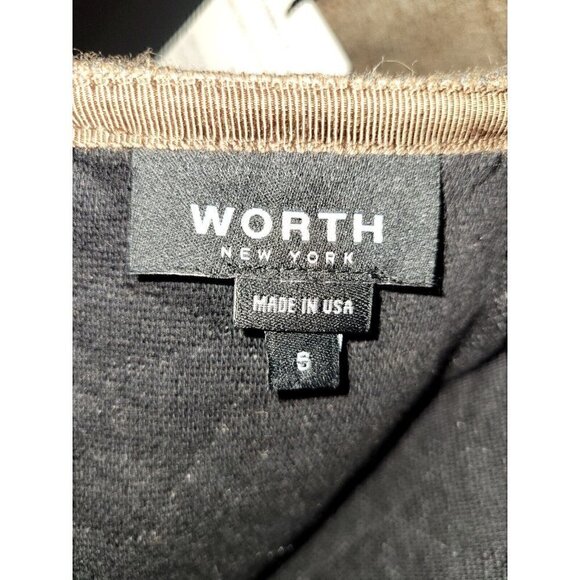 Worth New York Maple Quilted Herringbone A Line Cotton Wool Blend Skirt Size 6 - Picture 6 of 9